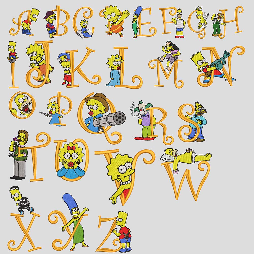 Alphabet Simpson