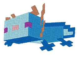 Axolotl bleu minecraft