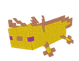Axolotl jaune minecraft