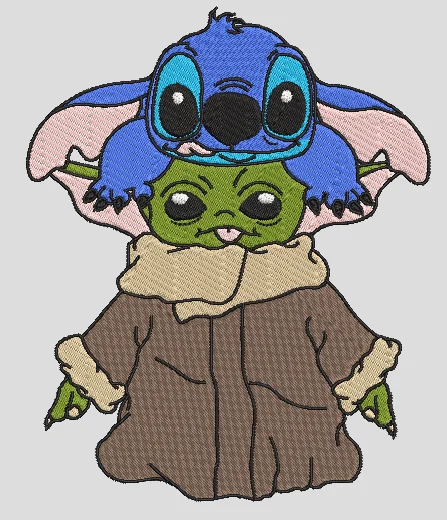 Bébé Yoda et Stitch