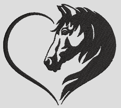 Cheval coeur
