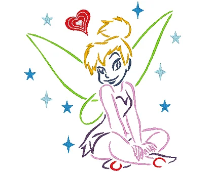 Clochette effet néon