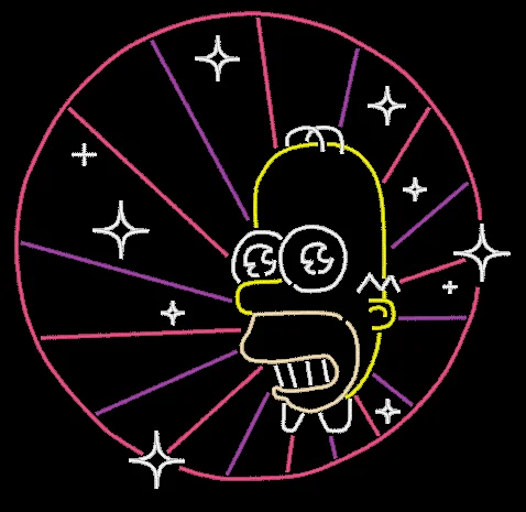Homer Simpson Neon