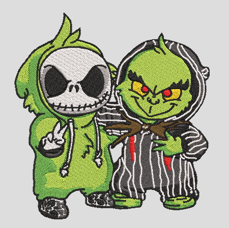 Jack Skellington et le Grinch bébé