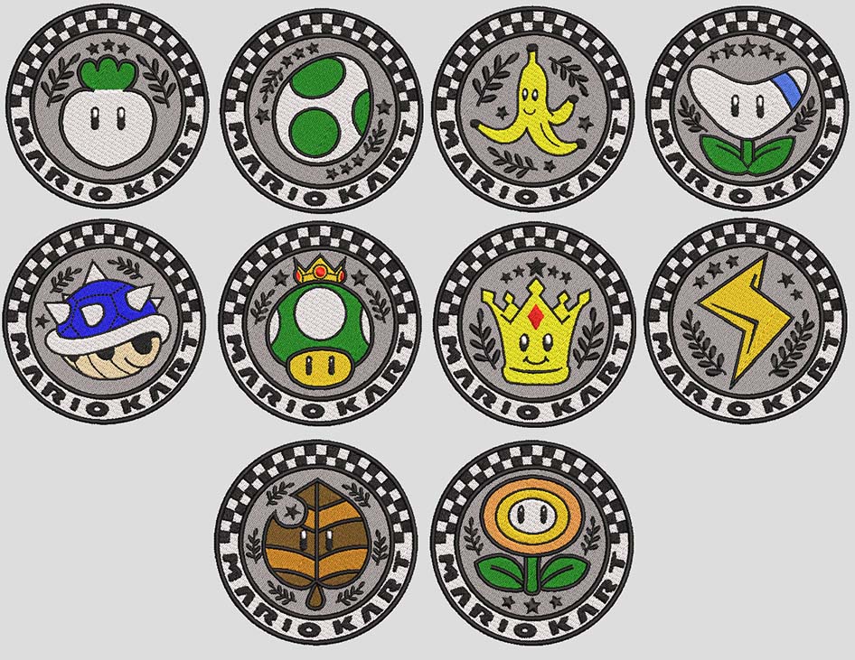 Pack Badge Mario kart