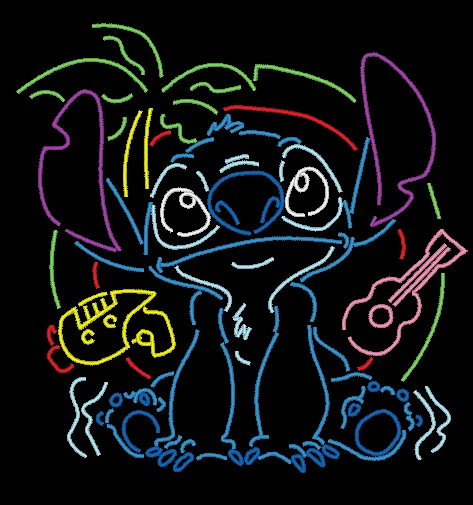 Stitch neon