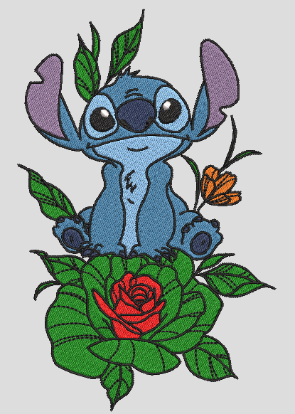 Stitch rose