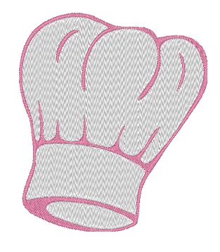 Toque de cuisinier rose